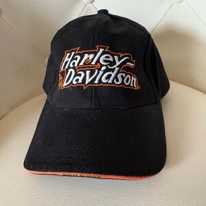 Harley-Davidson Black Hat Velcro Adjustable Adult Size